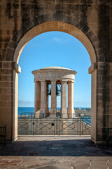 Well-manicured Upper Barrakka Gardens provide a tranquil oasis in the heart of Valletta, Malta's capital city. Cultural heritage of Malta