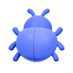 Device Malware 3D Rendering Icon Isolated Transparent Background	