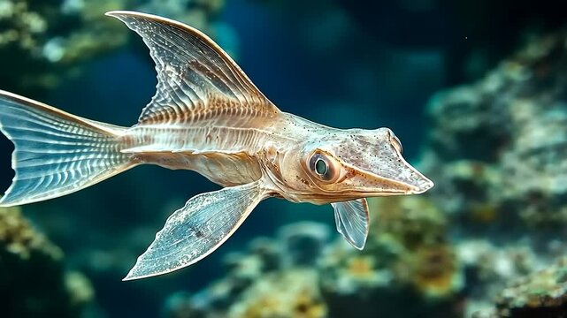 Stunning Underwater Shot of a  Unique  Fish
