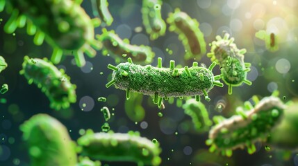 Fototapeta premium Septicemia: Unraveling Bloodstream Infections, Systemic Inflammation, and Critical Care Interventions