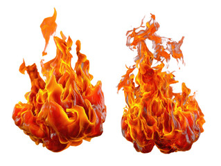 Burning Blaze in Full Bloom: Dynamic flames dance and blaze, a captivating display of power and raw energy. Perfect for designs conveying intensity and passion.