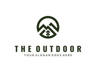 mountain image logo vector illustration