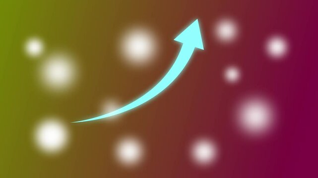 Growing business green arrow on background Profit arow . Business concept, growing chart. Concept of sales symbol icon with arrow moving up. Economic Arrow With Growing Trend. 4k video