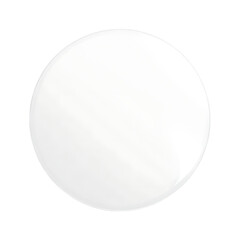 Blank white round plate, top view.