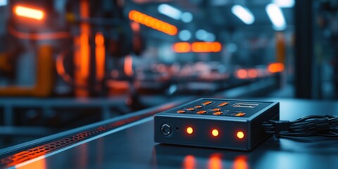 Industrial Control Unit on Factory Floor