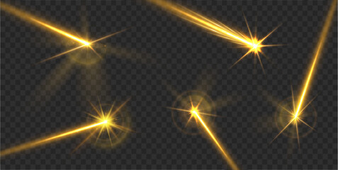 Fototapeta premium Beam of electricity and comet light with party flash and galaxy shine using random graphic shape and bright illumination in black space for safe technology and medicine visual effect