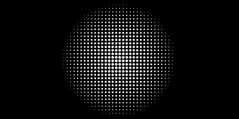  Abstract Modern gradient black and white background with halftone dots pattern design. Vector illustration abstract technology. Background with monochrome dotted texture. Polka dot pattern template
