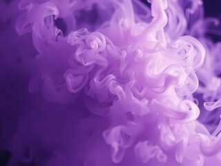Fototapeta premium A swirling purple smoke explosion creates a dynamic, ethereal background with soft, glowing light.