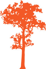 Tree simple icon. Vector ICON all icon Viktor