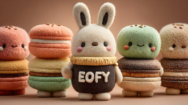 Adorable Bunny with Sweet Treat Eofy Sign
