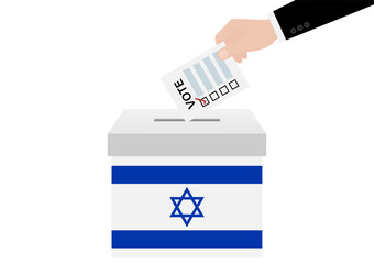 Election in the Israel. Election Concept. Vector Illustration.