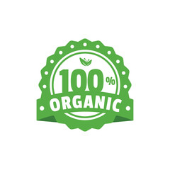 100% Natural product stamp vector