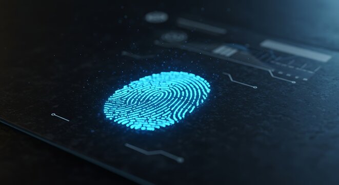 Digital Fingerprint Biometric Security and Authentication Technology