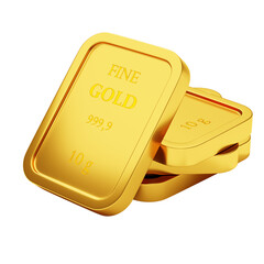 Shiny realistic gold piece. Casino golden, vector illustration concept. 