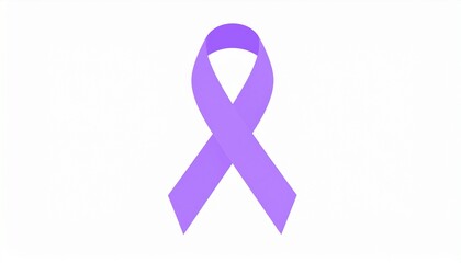 purple ribbon for cancer awareness and support
