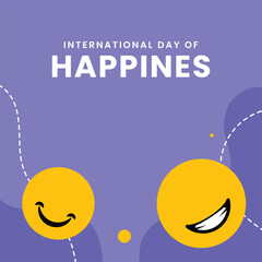 International Day of Happiness Smiling Face