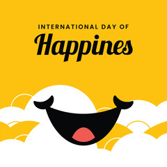 International Day of Happiness Smiling Face