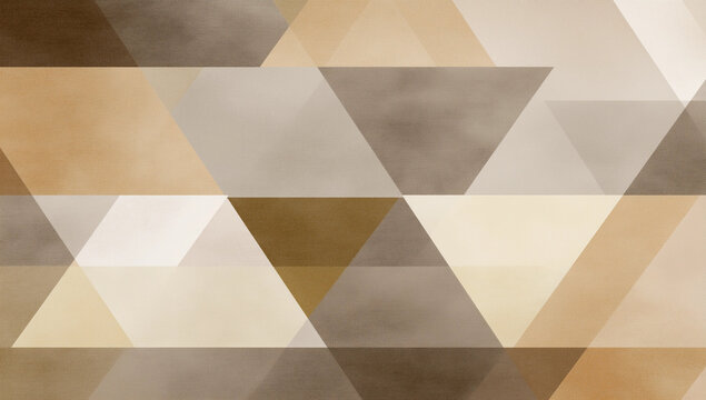 Beige and brown triangle pattern background