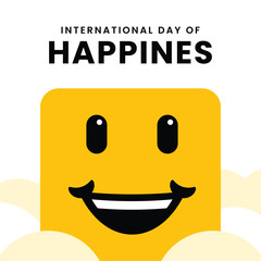 International Day of Happiness Smiling Face