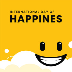 International Day of Happiness Smiling Face