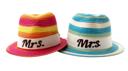 Colorful hats for stylish summer outings.