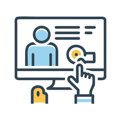 Online profile management on computer for secure social media