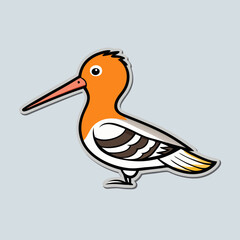 vector illustration of a duck