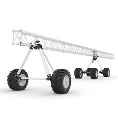 Modern agricultural irrigation system high resolution photo