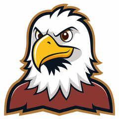 Naklejka premium american bald eagle