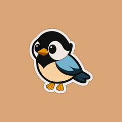 bird, cartoon, vector, animal, owl, illustration, cute, design, funny, penguin, icon, fun, character, tree, art, branch, drawing, nature, symbol, eyes, card, love, comic, face, humor