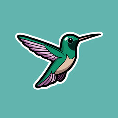 hummingbird and flower