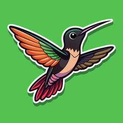 hummingbird and flower