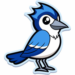 blue bird vector illustration