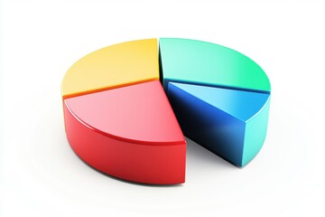 Obraz premium Credit score essentials highlighted in a colorful pie chart displaying key factors affecting credit ratings, Credit score essentials pie chart of factors like payment history and total debt