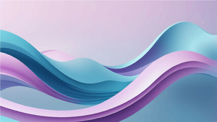Abstract Blue, purple  Wave Background with Flowing Lines and Modern Design