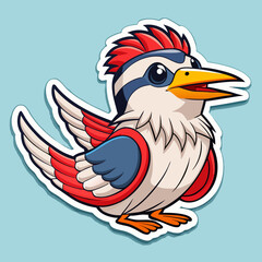 Obraz premium illustration of a cartoon bird