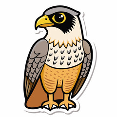 eagle cartoon isolated on white