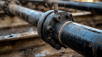 Pressure regulator installed between tank and -inch PE pipe