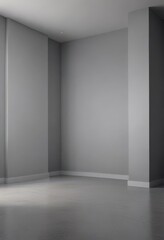 Elegant gradient grey room, ideal for showcasing items , product, grey, elegant