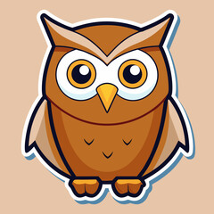 owl, bird, cartoon, animal, vector, illustration, cute, nature, art, drawing, eyes, design, icon, beak, wise, feather, character, symbol, brown, wisdom, wing, funny, halloween, wildlife, night