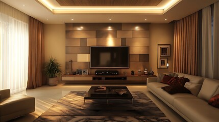 Modern living room interior design