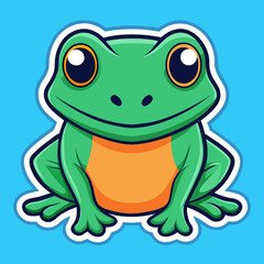 green frog cartoon