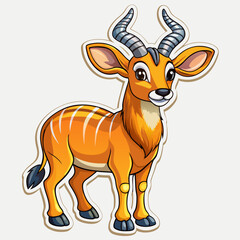 deer cartoon isolated