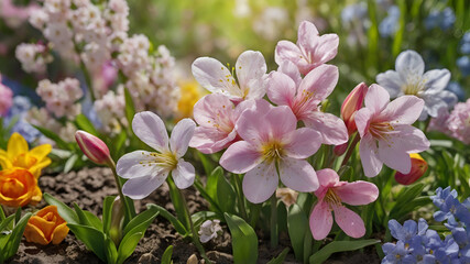 Fototapeta premium pink cherry blossom