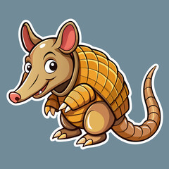 vector illustration of cartoon fox