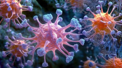 Naklejka premium Abstract neural network flow showing innovation in machine learning