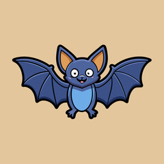 cat, animal, vector, cartoon, illustration, bat, halloween, cute, kitten, pet, funny, kitty, art, black, domestic, vampire, drawing, icon, design, head, animals, feline, smile, mammal, face