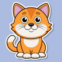 cat, cartoon, animal, vector, kitten, illustration, pet, cute, kitty, feline, funny, domestic, character, drawing, fun, fox, mammal, fur, tail, art, smile, cheerful, baby, clip art, comic