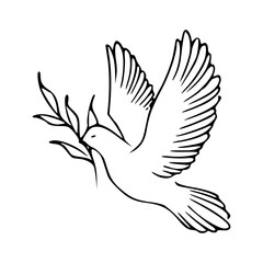 dove of peace outline