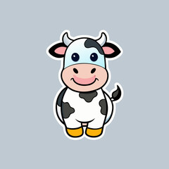 funny cow cartoon